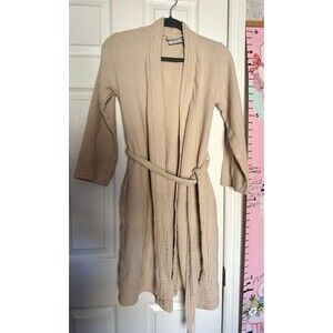 Parachute Unisex  XS Tan Beige Robe Waffle Gauze Cotton Made In Turkey